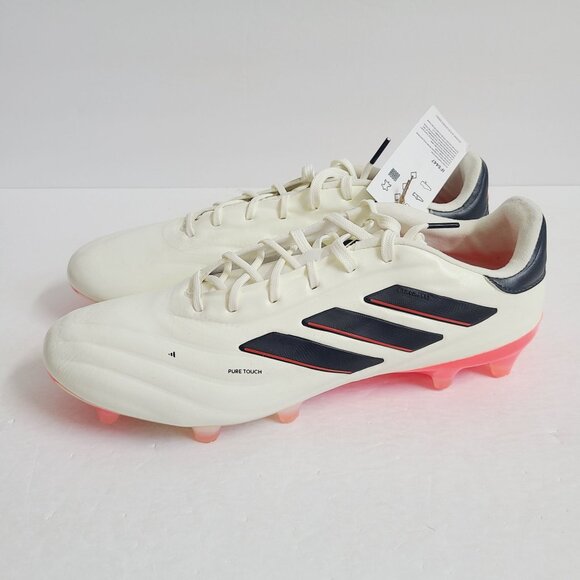 NEW Adidas Pure 2 Elite FG Soccer Cleats IF5447 Size 9.5 Ivory main image 7